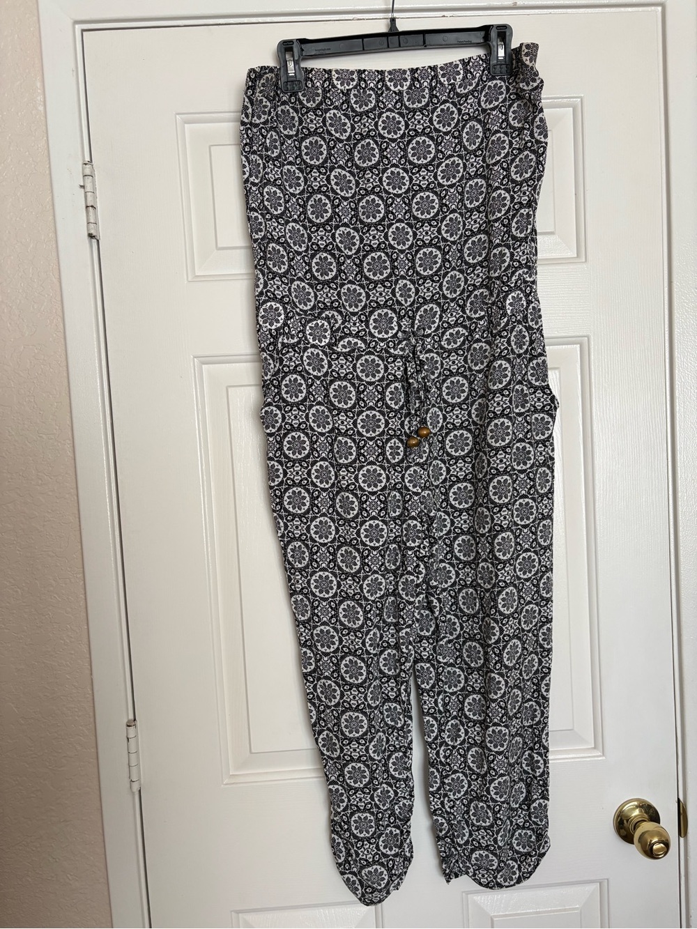 American Rag Black & White Printed Jumpsuit